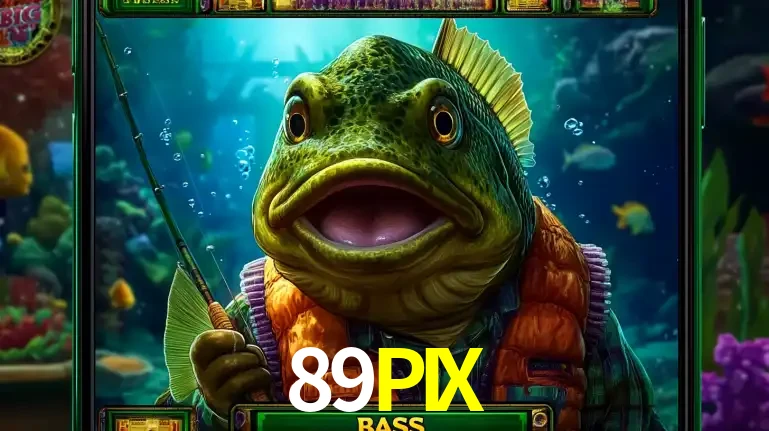 Personagem de peixe pescador do popular jogo de slot com tema de pescaria, uma das emocionantes opções de caça-níqueis para jogar e ganhar no cassino 89PIX.