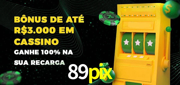 89pix melhor bônus de depósito