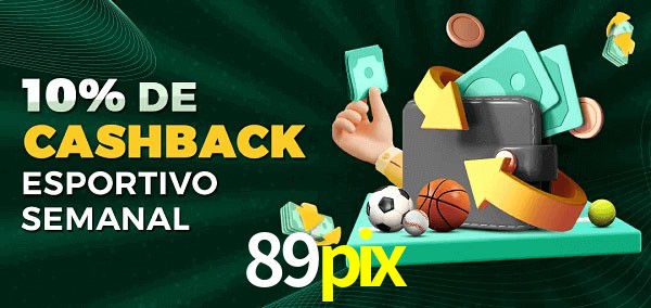 10% de bônus de cashback na 89pix