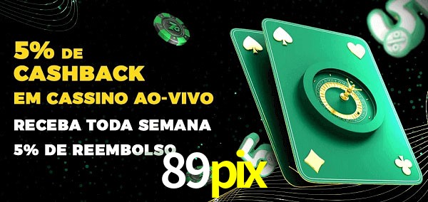 Promoções do cassino ao Vivo 89pix